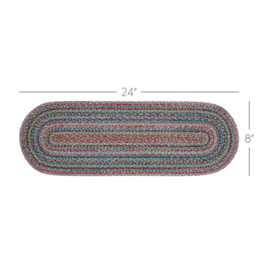 Multi Jute Oval Runner 8x24 - The Fox Decor